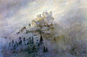 Ranní mlha v horách od Caspar David Friedrich